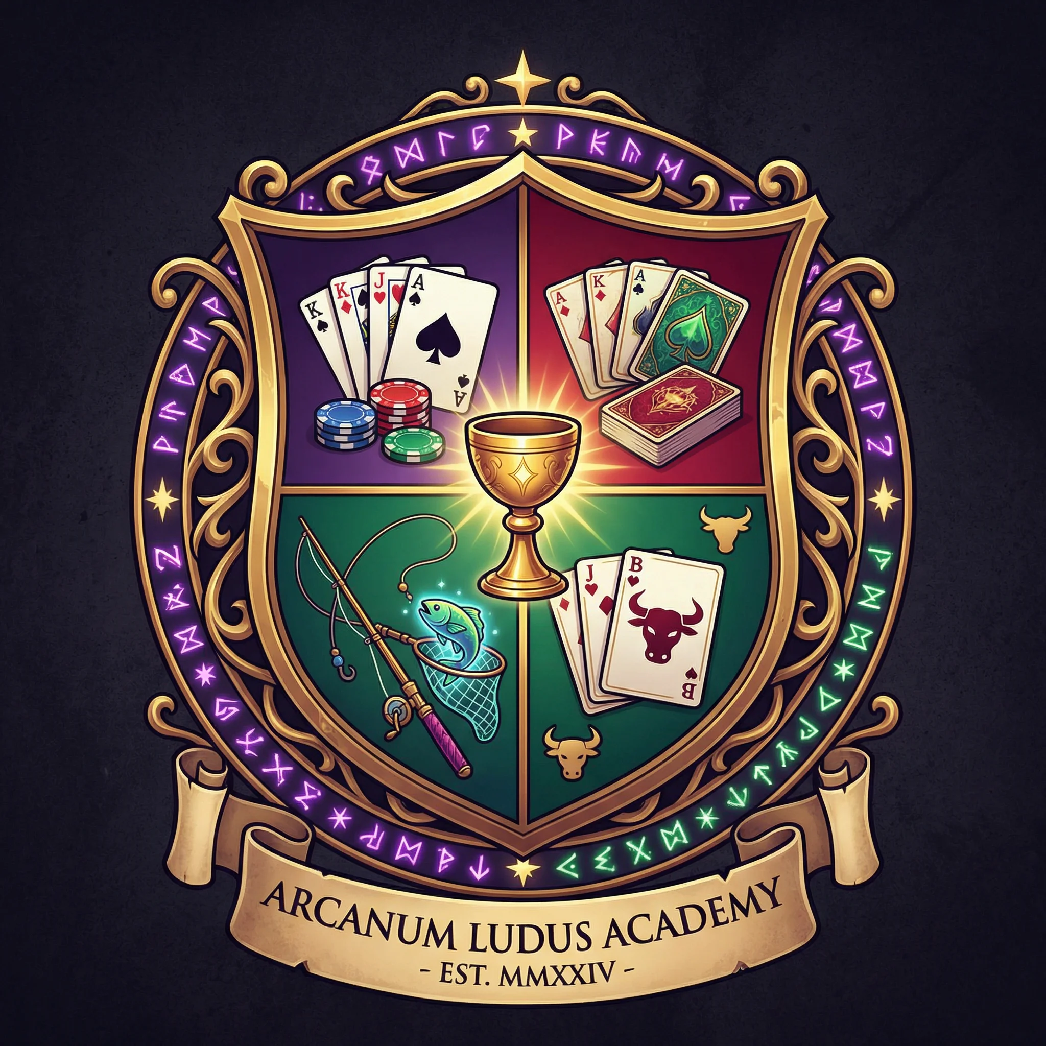 炸金花游戏魔幻学院标志